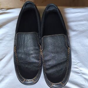   Cole Haan C03557 Tucker Venetian Slip-On Black Moc Toe Loafer Shoes Men's